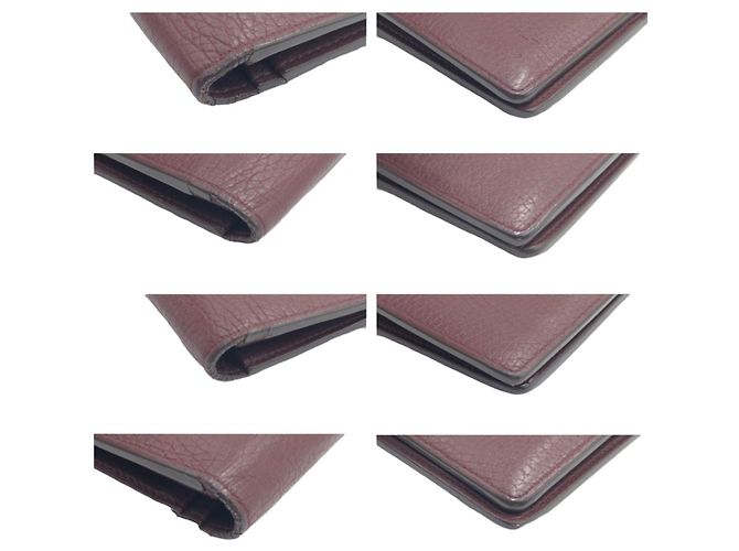 Portafoglio lungo Louis Vuitton Taurillon Brazza Marrone - vista 3