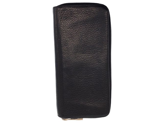 Louis Vuitton Zippy Wallet Vertical Black Leather - view 2