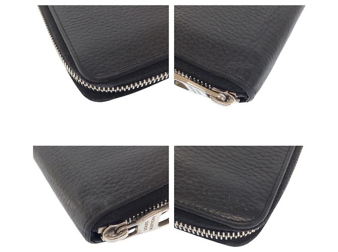 Louis Vuitton Zippy Wallet Vertical Black Leather - view 3