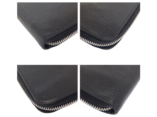 Louis Vuitton Zippy Wallet Vertical Black Leather - view 4