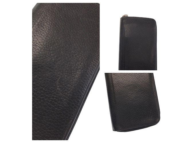Louis Vuitton Zippy Wallet Vertical Black Leather - view 5