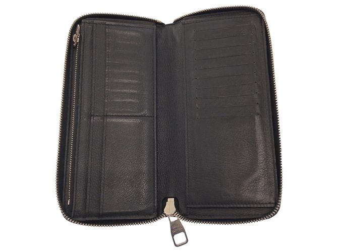 Louis Vuitton Zippy Wallet Vertical Black Leather - view 6