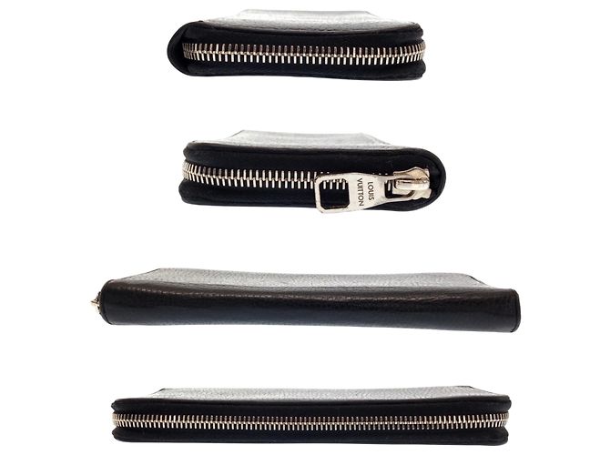 Louis Vuitton Zippy Wallet Vertical Black Leather - view 8