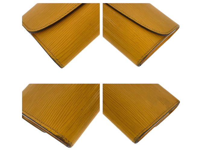 Louis Vuitton Epi Portefeuille Emilie Long Wallet Giallo - vista 3
