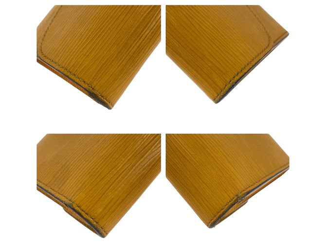 Louis Vuitton Epi Portefeuille Emilie Long Wallet Giallo - vista 4