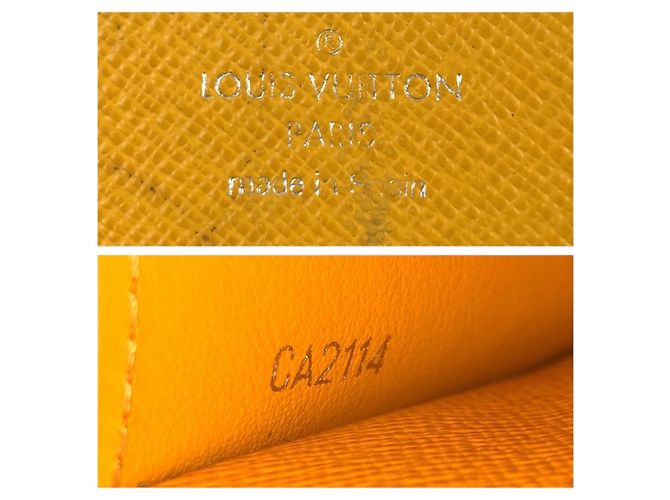 Louis Vuitton Epi Portefeuille Emilie Long Wallet Giallo - vista 5