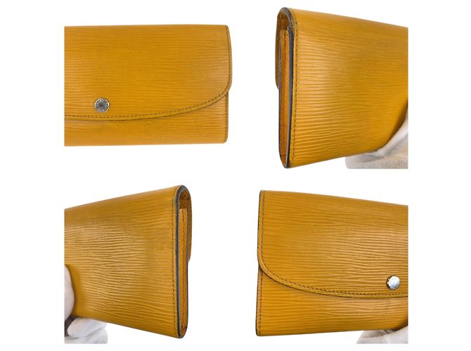 Louis Vuitton Epi Portefeuille Emilie Long Wallet Giallo - vista 8