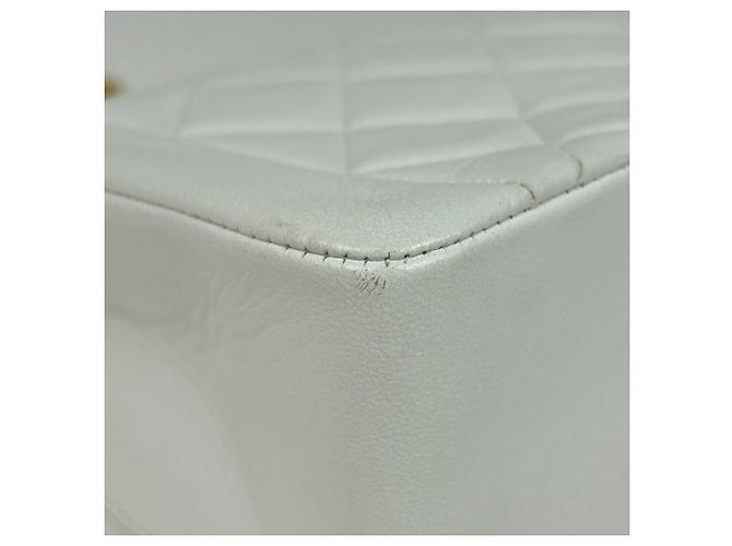 Borsa a Spalla Chanel Diana Matelassé Bianco - vista 3