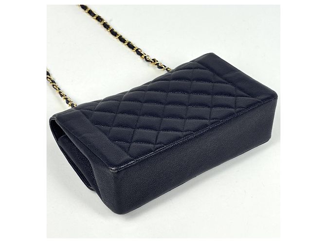 Borsa a Spalla Chanel Diana Matelassé Blu navy - vista 2