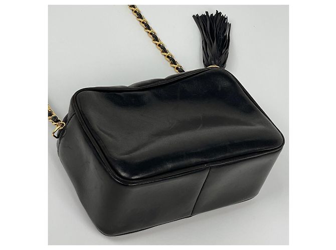 Borsa a tracolla Chanel in pelle nera Nero - vista 2
