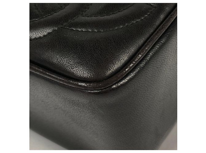 Borsa a tracolla Chanel in pelle nera Nero - vista 3