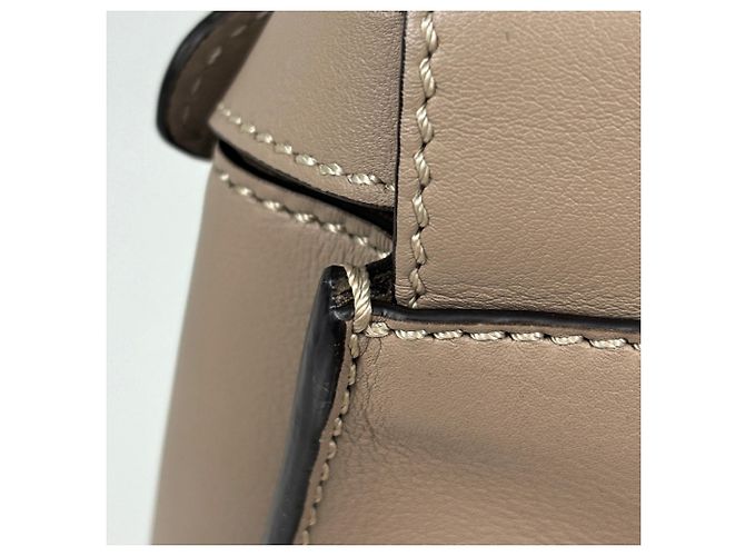 Borsa a mano in pelle Fendi Peekaboo Beige - vista 5