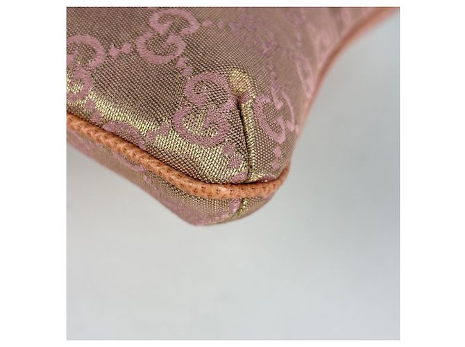 Pochette Gucci em lona GG rosa - vista 3