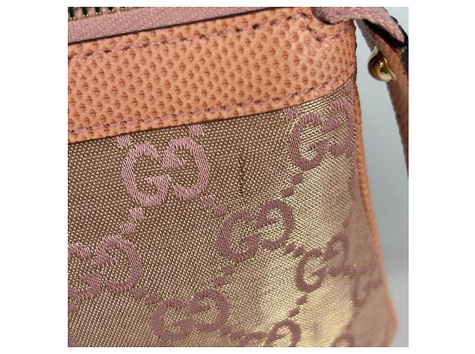 Pochette Gucci em lona GG rosa - vista 4