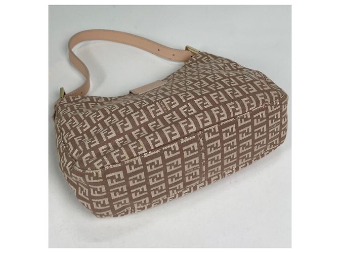Zucchino Borsa a tracolla Fendi in tela rosa - vista 2