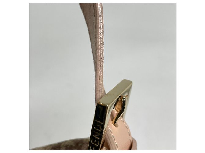 Zucchino Borsa a tracolla Fendi in tela rosa - vista 5