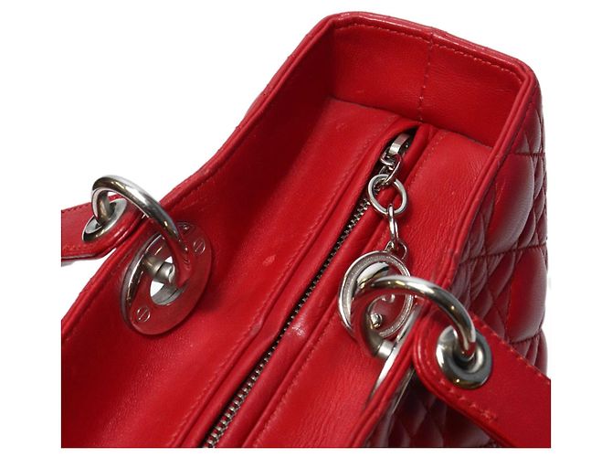Borsa Christian Dior Dior Lady Large Rosso - vista 10