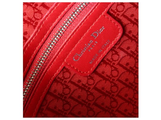 Borsa Christian Dior Dior Lady Large Rosso - vista 12