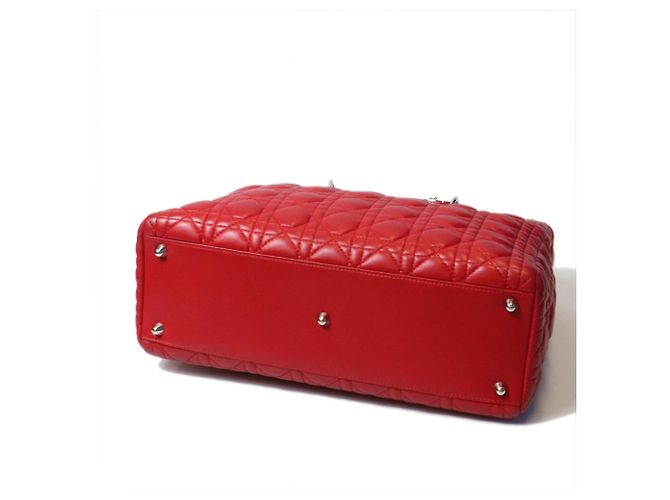 Borsa Christian Dior Dior Lady Large Rosso - vista 5