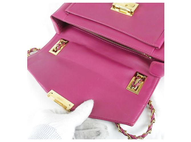 Borsa a tracolla Fendi rosa - vista 14