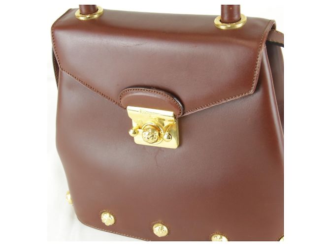 Borsa a tracolla in pelle marrone Salvatore Ferragamo - vista 10