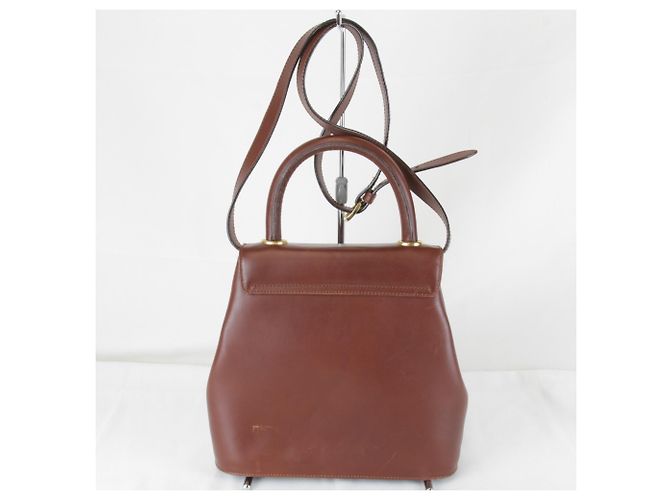 Borsa a tracolla in pelle marrone Salvatore Ferragamo - vista 2