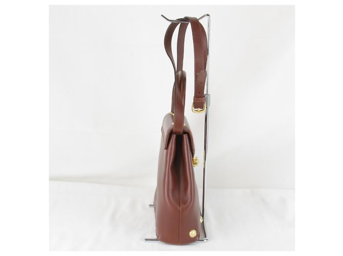 Borsa a tracolla in pelle marrone Salvatore Ferragamo - vista 4