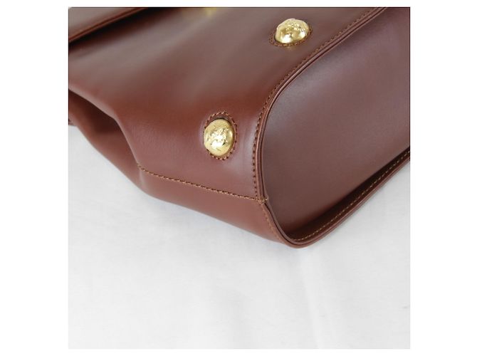 Borsa a tracolla in pelle marrone Salvatore Ferragamo - vista 6