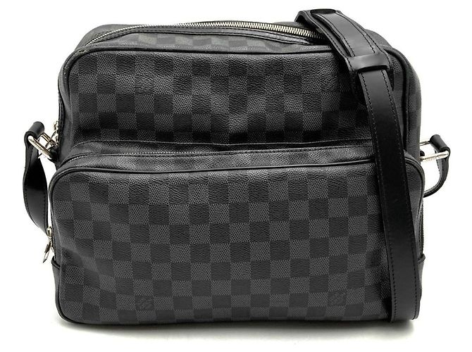 Borsa a tracolla Louis Vuitton Damier Graphite Io Nero - vista 2