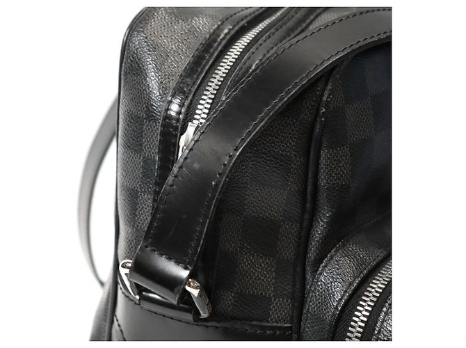 Borsa a tracolla Louis Vuitton Damier Graphite Io Nero - vista 20