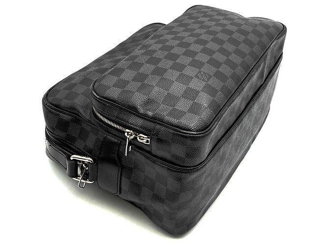 Borsa a tracolla Louis Vuitton Damier Graphite Io Nero - vista 5