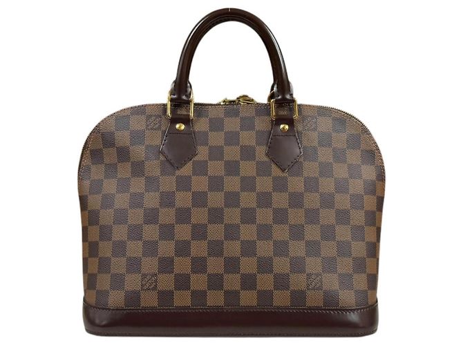 Borsa Louis Vuitton Alma Damier Marrone - vista 3