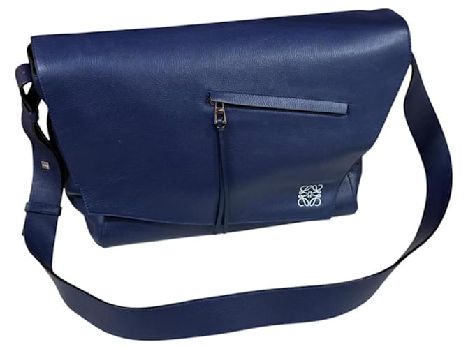 Borsa a tracolla Anton Loewe Blu navy - vista 16