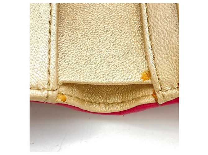 Chanel Coco Mark Camellia Bi-fold Wallet Schwarz Pink - Ansicht 10