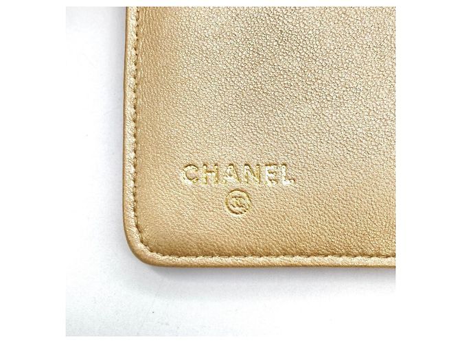 Chanel Coco Mark Camellia Bi-fold Wallet Schwarz Pink - Ansicht 8