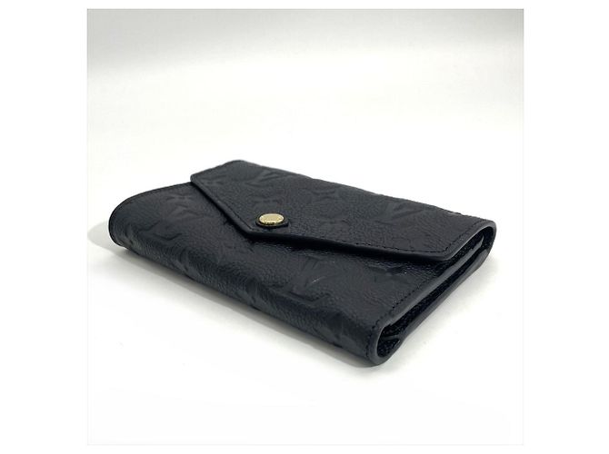 Portafoglio Louis Vuitton Portefeuille Curieuse Compact Pieghevole a Tre Nero Monogramma - vista 2