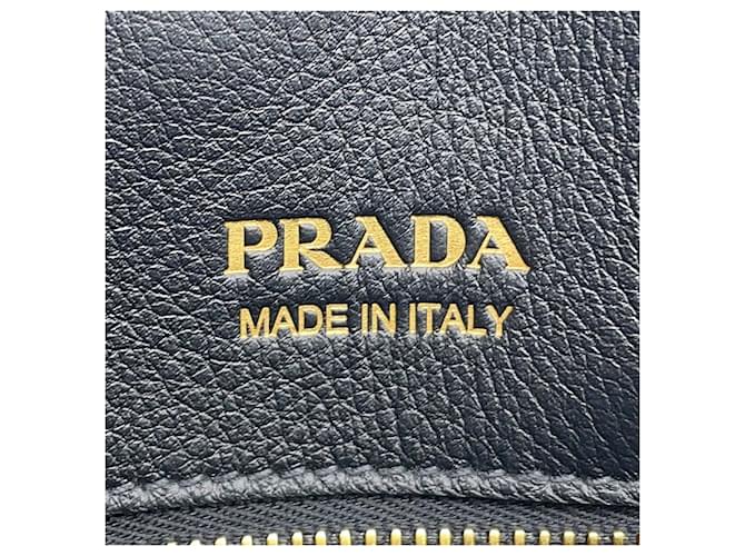 Borsa Tote in pelle nera Prada Nero - vista 12