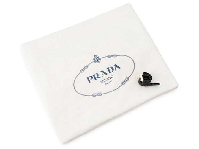 Borsa Tote in pelle nera Prada Nero - vista 13