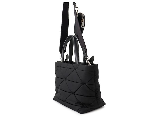 Borsa Tote Prada Small Padded Re-Nylon Nero - vista 2