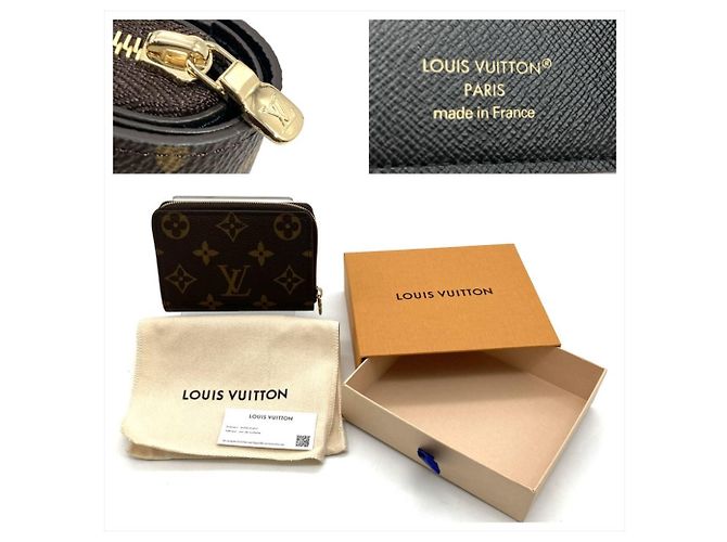 Louis Vuitton Portefeuille Lou Cartera Bi-fold Castaño Monograma - vista 10