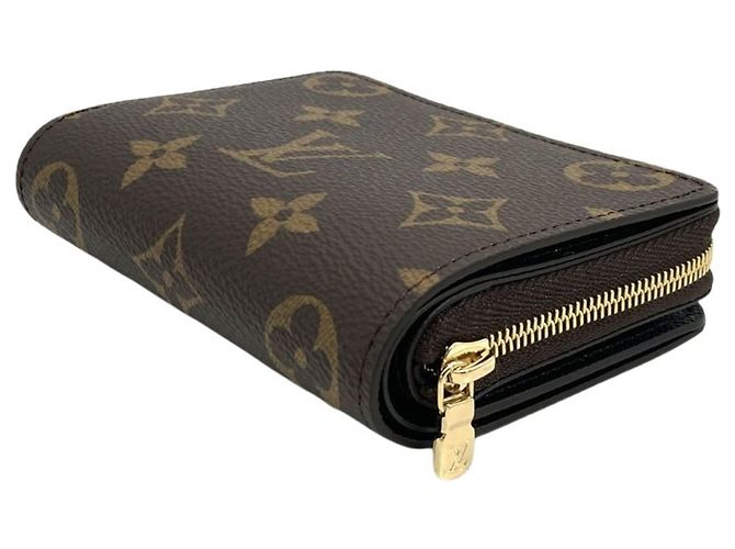 Louis Vuitton Portefeuille Lou Cartera Bi-fold Castaño Monograma - vista 3