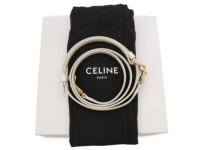 Céline Borsa Celine Mini Buzas in pelle lucida Bianco - vista 15
