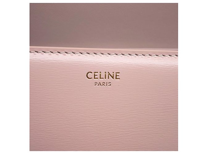 Céline Borsa a tracolla Celine Teen Triomphe in pelle Rosa - vista 16