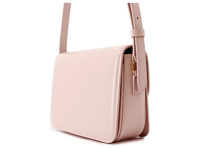Céline Borsa a tracolla Celine Teen Triomphe in pelle Rosa - vista 2