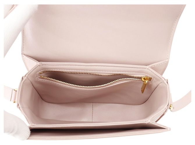 Céline Borsa a tracolla Celine Teen Triomphe in pelle Rosa - vista 6