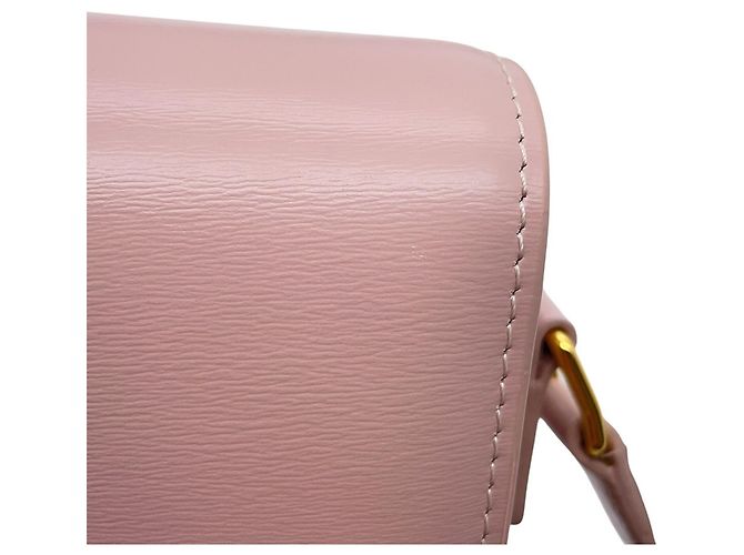 Céline Borsa a tracolla Celine Teen Triomphe in pelle Rosa - vista 9