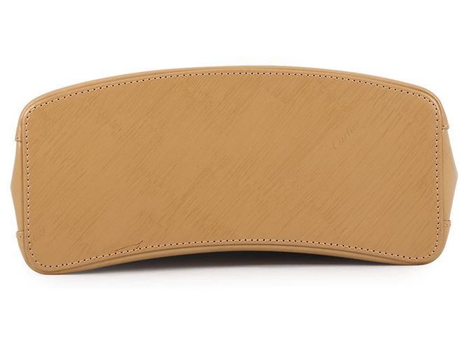 Borsa a mano in pelle Cartier Trinity Beige - vista 3