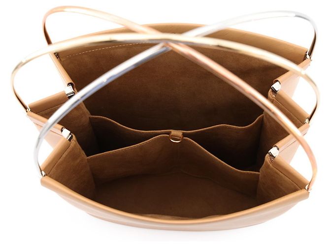 Borsa a mano in pelle Cartier Trinity Beige - vista 5