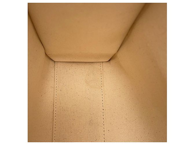 Cabas Céline Celine Vertikaler Canvas Tote Bag Beige Kamel - Ansicht 6