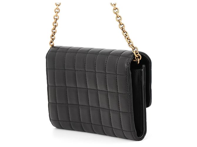 Yves Saint Laurent Chain/Shoulder Wallet Schwarz - Ansicht 2